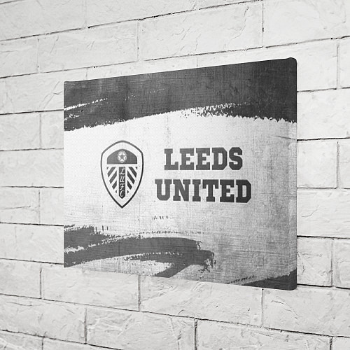 Картина прямоугольная Leeds United - white gradient по-горизонтали / 3D-принт – фото 3