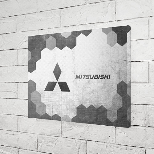 Картина прямоугольная Mitsubishi - white gradient по-горизонтали / 3D-принт – фото 3