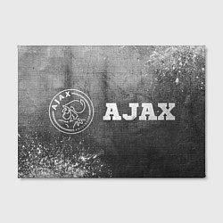 Холст прямоугольный Ajax - grey gradient по-горизонтали, цвет: 3D-принт — фото 2