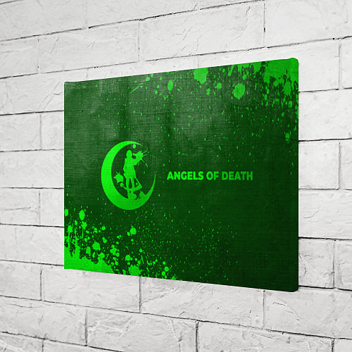 Картина прямоугольная Angels of Death - green gradient по-горизонтали / 3D-принт – фото 3