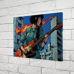 Холст прямоугольный Аниме рок, цвет: 3D-принт — фото 2