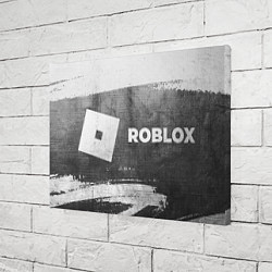 Холст прямоугольный Roblox - grey gradient по-горизонтали, цвет: 3D-принт — фото 2