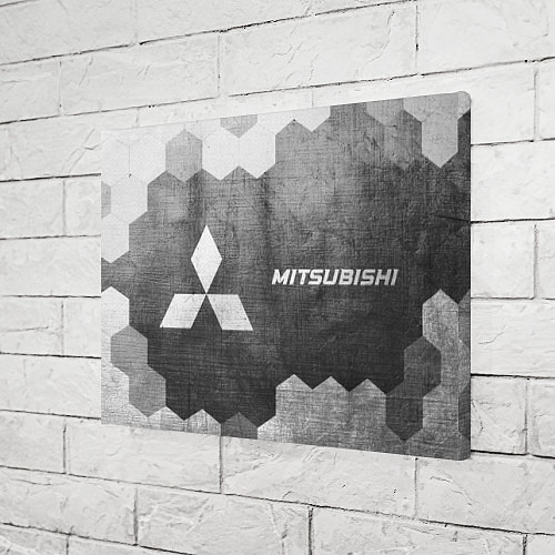 Картина прямоугольная Mitsubishi - grey gradient по-горизонтали / 3D-принт – фото 3