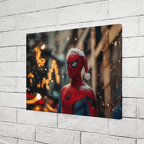 Картина прямоугольная New year Spider-man / 3D-принт – фото 3