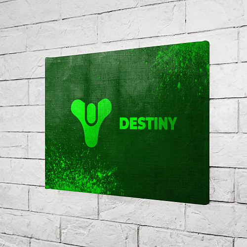 Картина прямоугольная Destiny - green gradient по-горизонтали / 3D-принт – фото 3