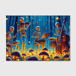 Холст прямоугольный Квинтет скелетов в сказочном лесу, цвет: 3D-принт — фото 2