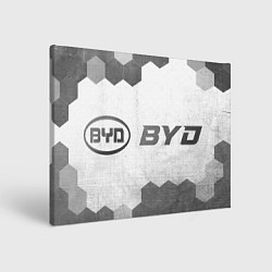 Холст прямоугольный BYD - white gradient по-горизонтали, цвет: 3D-принт