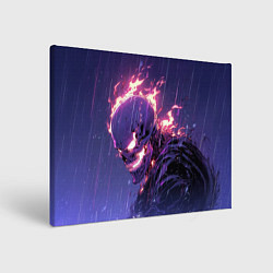Холст прямоугольный Ghost Rider - Neon rain, цвет: 3D-принт