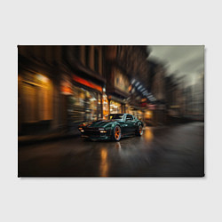 Холст прямоугольный Спорткар с оранжевыми десками, цвет: 3D-принт — фото 2
