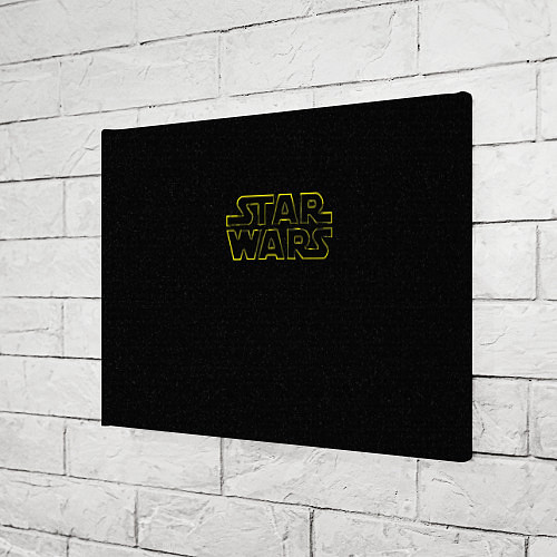 Картина прямоугольная Logo - Star Wars / 3D-принт – фото 3