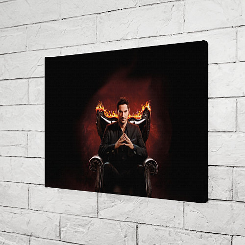 Картина прямоугольная Люцифер на стуле / 3D-принт – фото 3