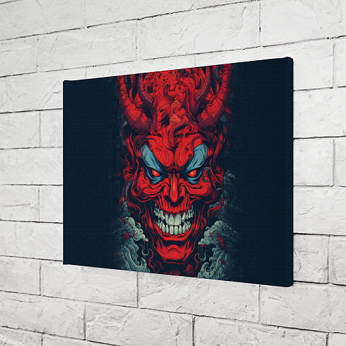 Картина прямоугольная Red demon Oni / 3D-принт – фото 3