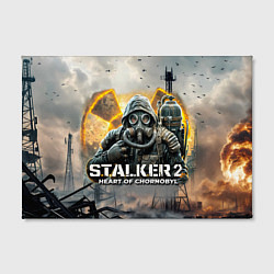 Холст прямоугольный S t a l k e r Heart of Chornobyl, цвет: 3D-принт — фото 2