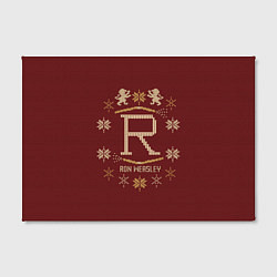 Холст прямоугольный Свитер Рона Уизли рождественский, цвет: 3D-принт — фото 2