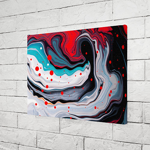 Картина прямоугольная Флюид арт абстракция / 3D-принт – фото 3