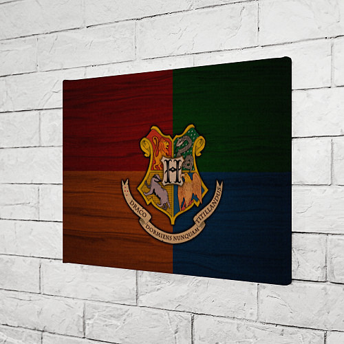 Картина прямоугольная Hogwarts emblem / 3D-принт – фото 3