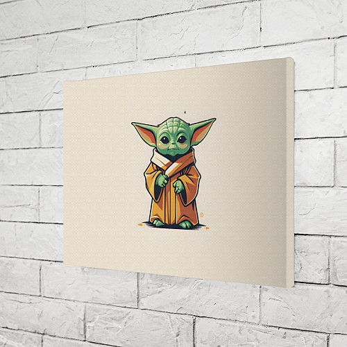 Картина прямоугольная Малыш Грогу - Мандолорец / 3D-принт – фото 3