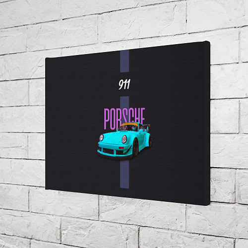 Картина прямоугольная Немецкий автомобиль Porsche 911 / 3D-принт – фото 3