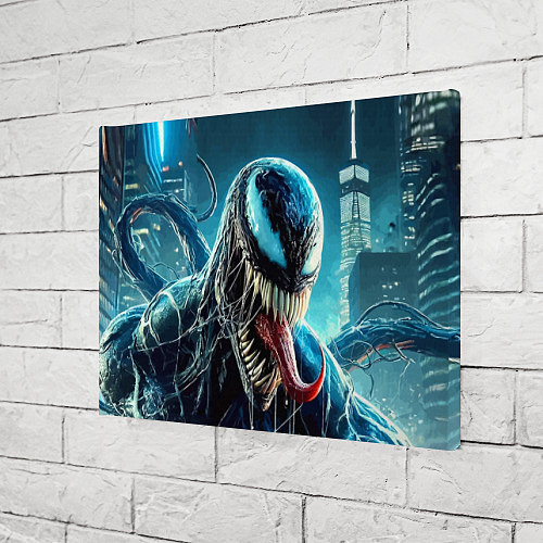 Картина прямоугольная Venom in metropolis - ai art neon fantasy / 3D-принт – фото 3