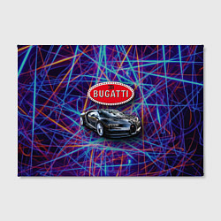 Холст прямоугольный Bugatti Italy - мечта автомобилиста, цвет: 3D-принт — фото 2