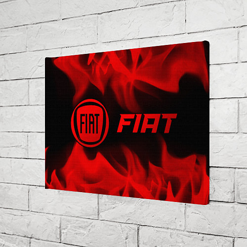 Картина прямоугольная Fiat - red gradient по-горизонтали / 3D-принт – фото 3