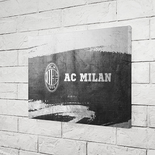 Картина прямоугольная AC Milan - grey gradient по-горизонтали / 3D-принт – фото 3