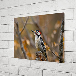 Холст прямоугольный Дятел в лесу, цвет: 3D-принт — фото 2