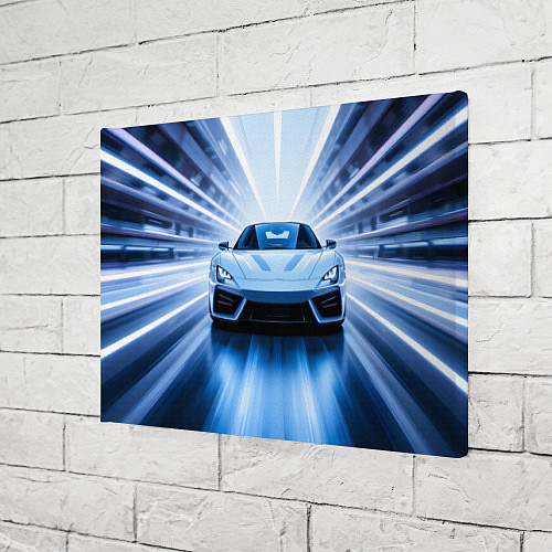 Картина прямоугольная Спорткар на скорости / 3D-принт – фото 3