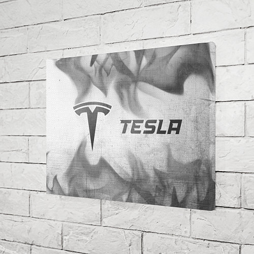 Картина прямоугольная Tesla - white gradient по-горизонтали / 3D-принт – фото 3