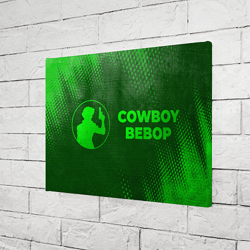 Картина прямоугольная Cowboy Bebop - green gradient по-горизонтали / 3D-принт – фото 3