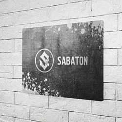 Холст прямоугольный Sabaton - grey gradient по-горизонтали, цвет: 3D-принт — фото 2
