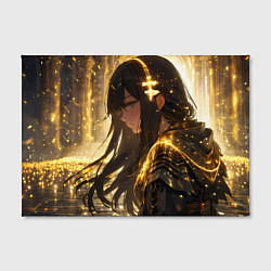 Холст прямоугольный Грустная девушка воин, цвет: 3D-принт — фото 2
