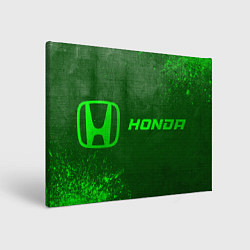 Холст прямоугольный Honda - green gradient по-горизонтали, цвет: 3D-принт