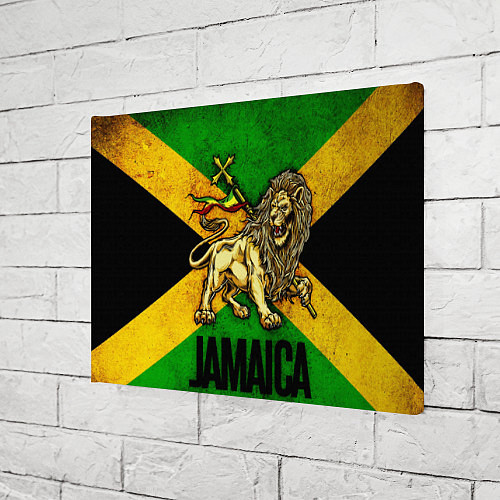 Картина прямоугольная Jamaica lion flag / 3D-принт – фото 3