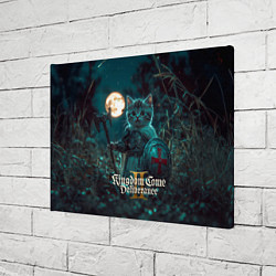 Холст прямоугольный Kingdom Come Deliverance 2 котенок рыцарь, цвет: 3D-принт — фото 2