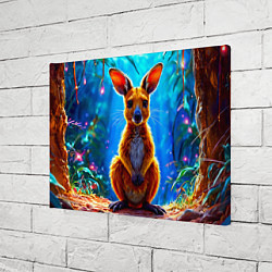 Холст прямоугольный Кенгуру в джунглях, цвет: 3D-принт — фото 2