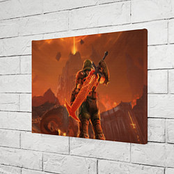 Холст прямоугольный Палач рока и башня Doom, цвет: 3D-принт — фото 2