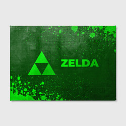 Холст прямоугольный Zelda - green gradient по-горизонтали, цвет: 3D-принт — фото 2