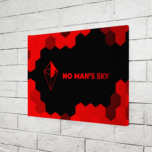 Картина прямоугольная No Mans Sky - red gradient по-горизонтали / 3D-принт – фото 3