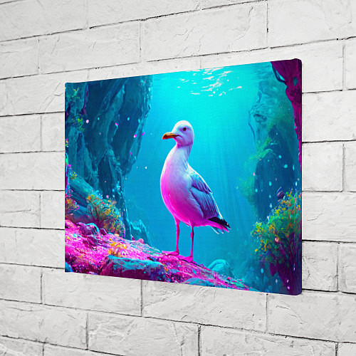 Картина прямоугольная Подводная чайка / 3D-принт – фото 3