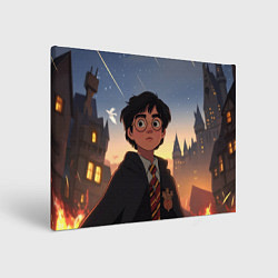 Холст прямоугольный Загадочный Гарри Поттер, цвет: 3D-принт