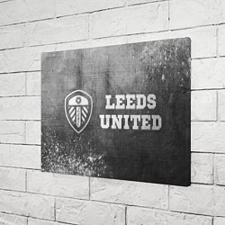 Холст прямоугольный Leeds United - grey gradient по-горизонтали, цвет: 3D-принт — фото 2