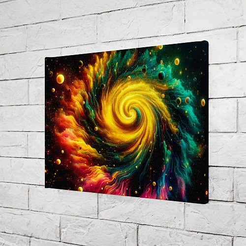 Картина прямоугольная Neon space - ai art fantasy / 3D-принт – фото 3