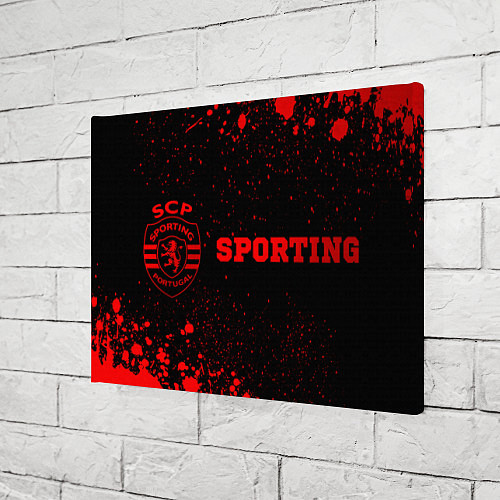 Картина прямоугольная Sporting - red gradient по-горизонтали / 3D-принт – фото 3