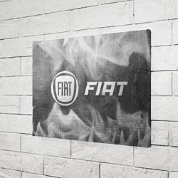 Холст прямоугольный Fiat - grey gradient по-горизонтали, цвет: 3D-принт — фото 2
