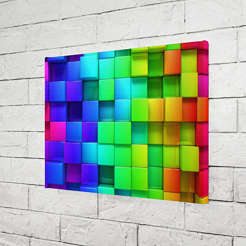 Картина прямоугольная Кубики / 3D-принт – фото 3