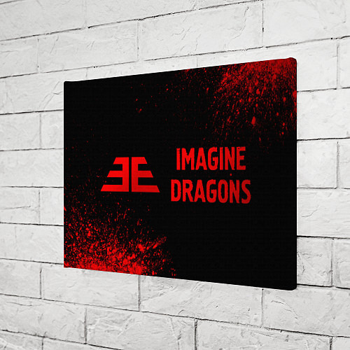 Картина прямоугольная Imagine Dragons - red gradient по-горизонтали / 3D-принт – фото 3