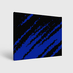 Холст прямоугольный The color is black and blue, цвет: 3D-принт