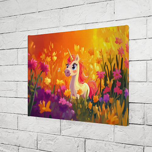 Картина прямоугольная Милая енинорожка / 3D-принт – фото 3