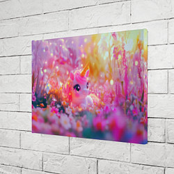 Холст прямоугольный Маленькая милая единорожка, цвет: 3D-принт — фото 2